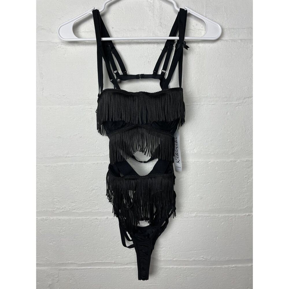 New Women's Sexy Fashion Tassel Bodysuit Size Medium